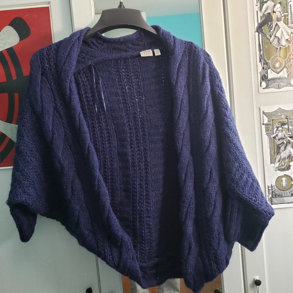 Esprit shrug sweater navy